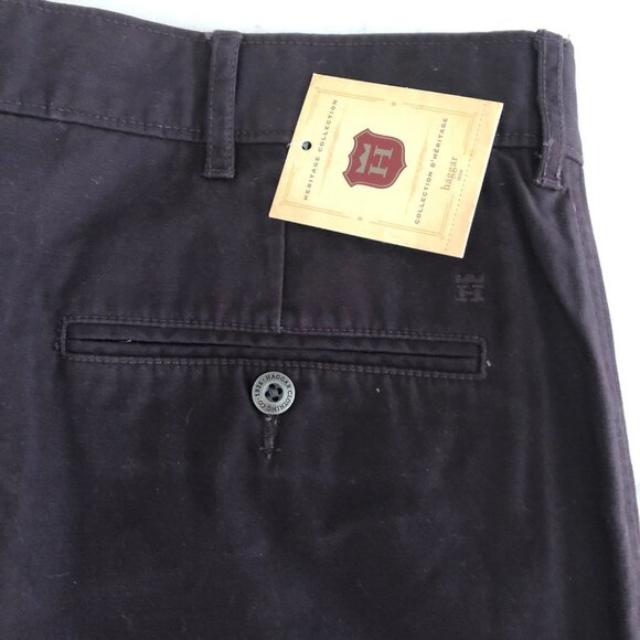 Haggar Heritage Collection Slim Fit Flat Front Cotton Jeans Purple Sz 36X34 NWT - Picture 8 of 15